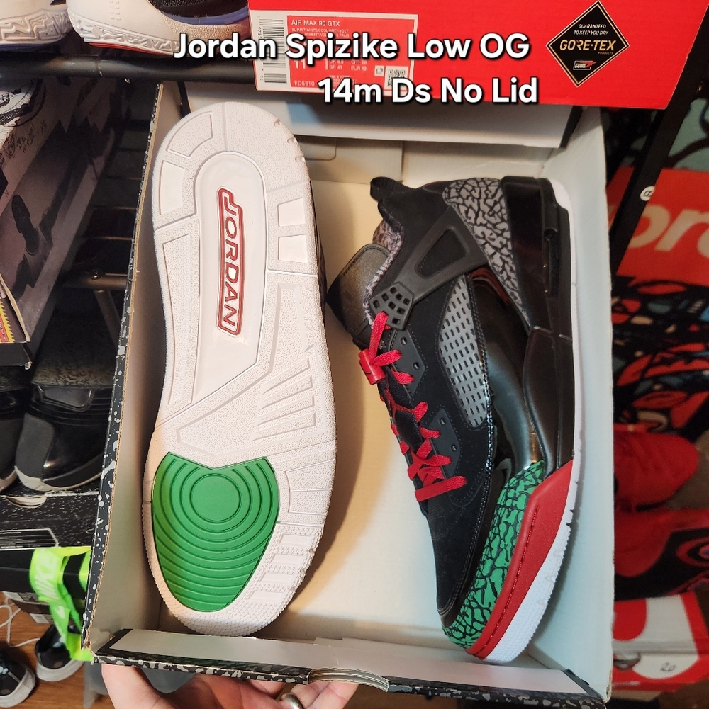 Jordan Spizike Low OG Black/Red/Green Men's Sneakers
